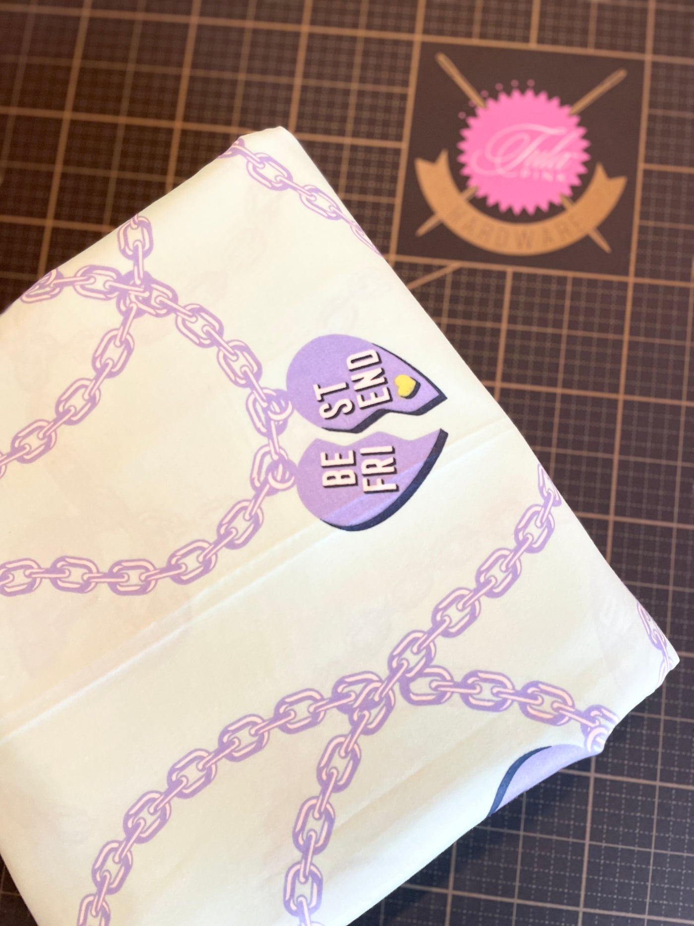 Tula Pink Besties "Big Charmer" Bluebell Quilt Backing 108"