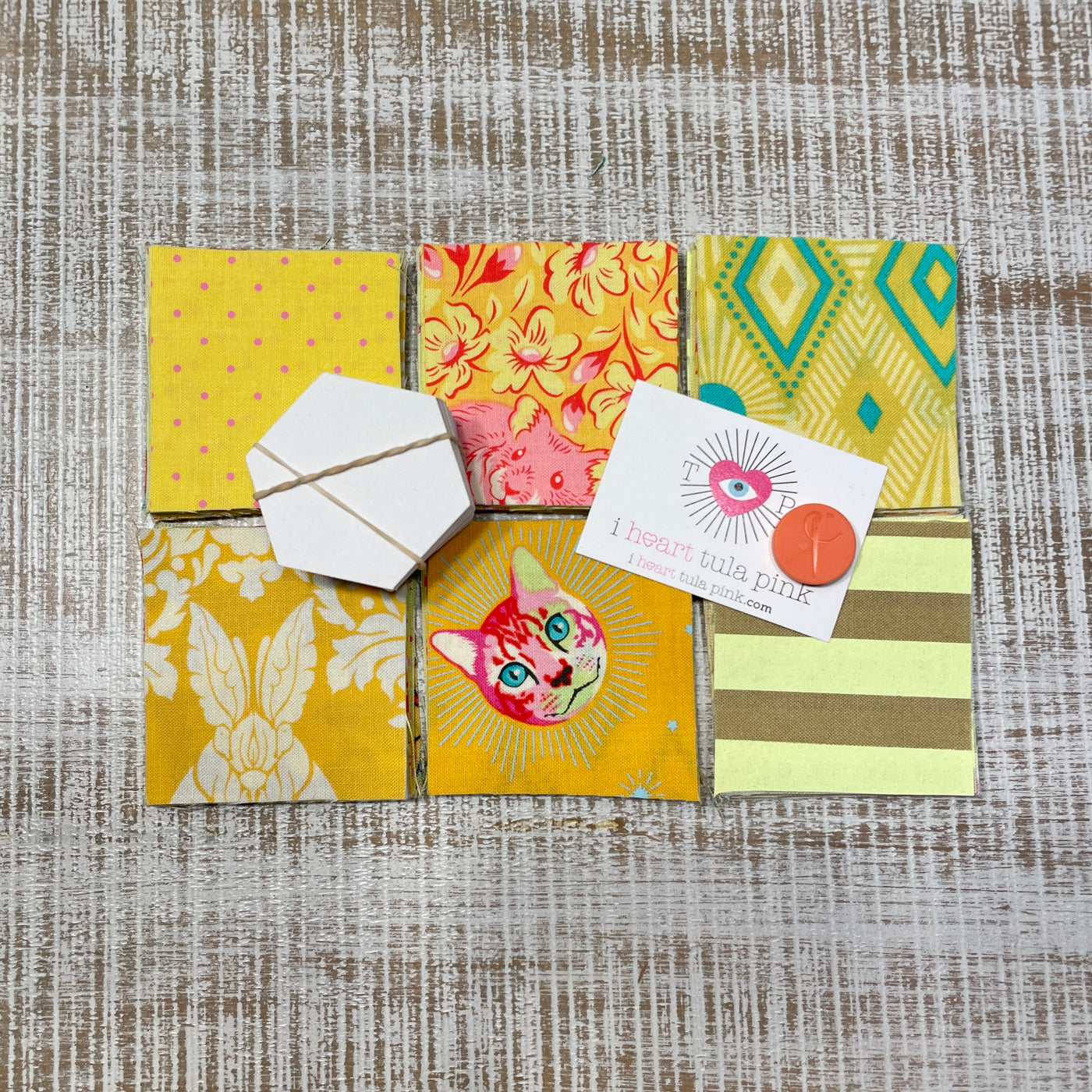 Yellow - Tula Pink "Colorway" Hexy Kit