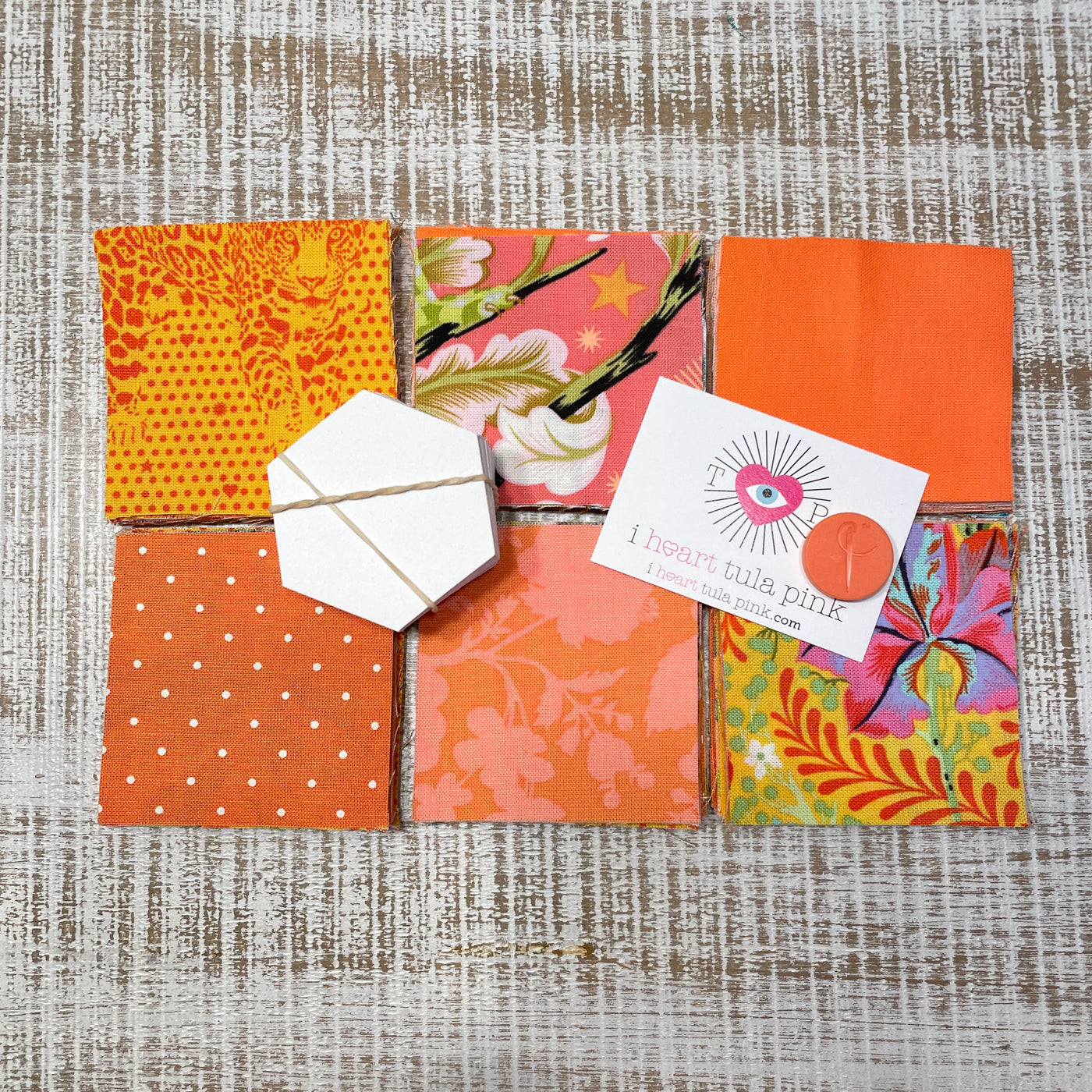 Orange - Tula Pink "Colorway" Hexy Kit
