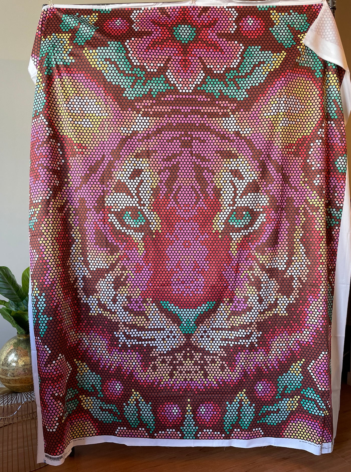 54" x 72" Tula Pink EDEN Tiger Quilt Backing - Tourmaline