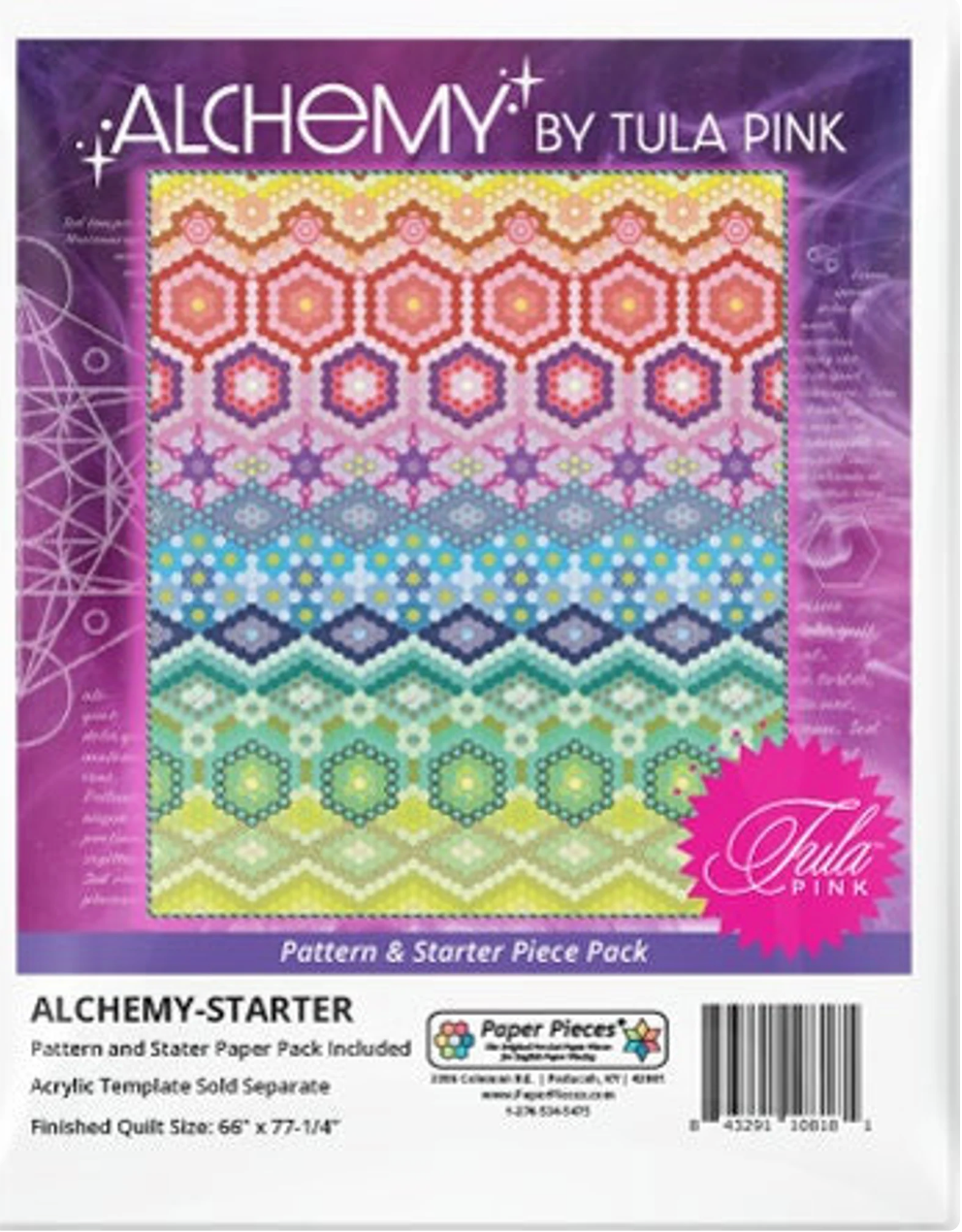 Tula Pink "Alchemy Quilt" Pattern & Complete Piece Pack