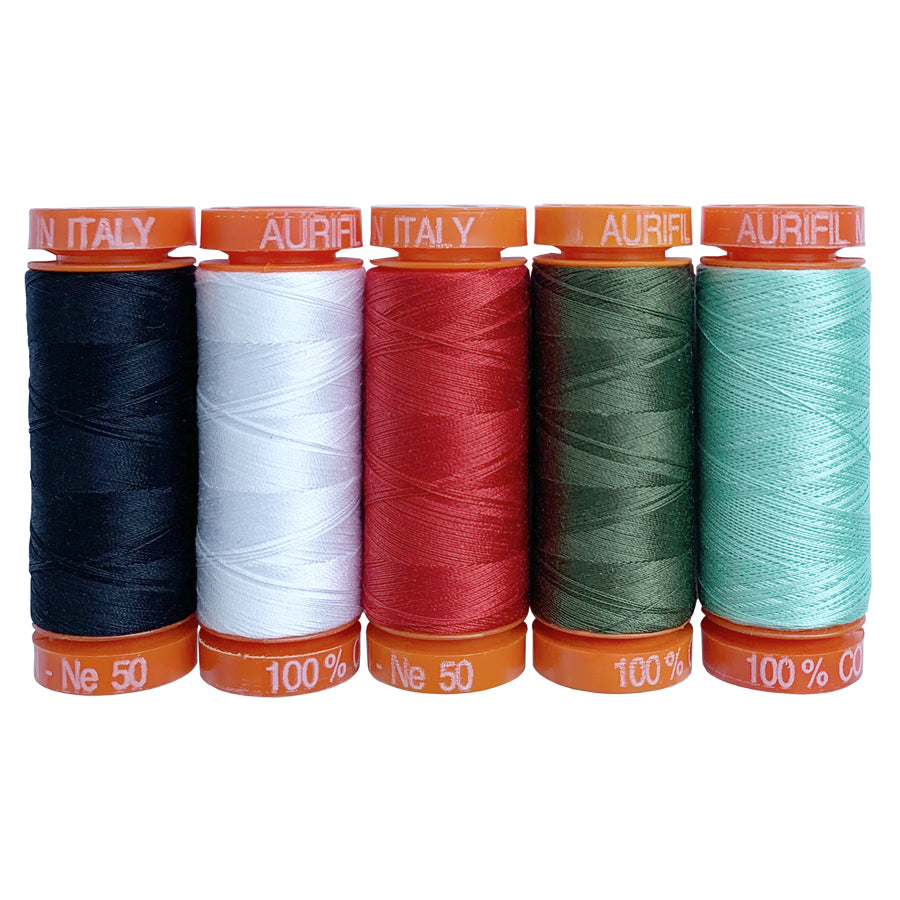 Tula Pink x Aurifil "Holiday Homies" Mini Thread Collection