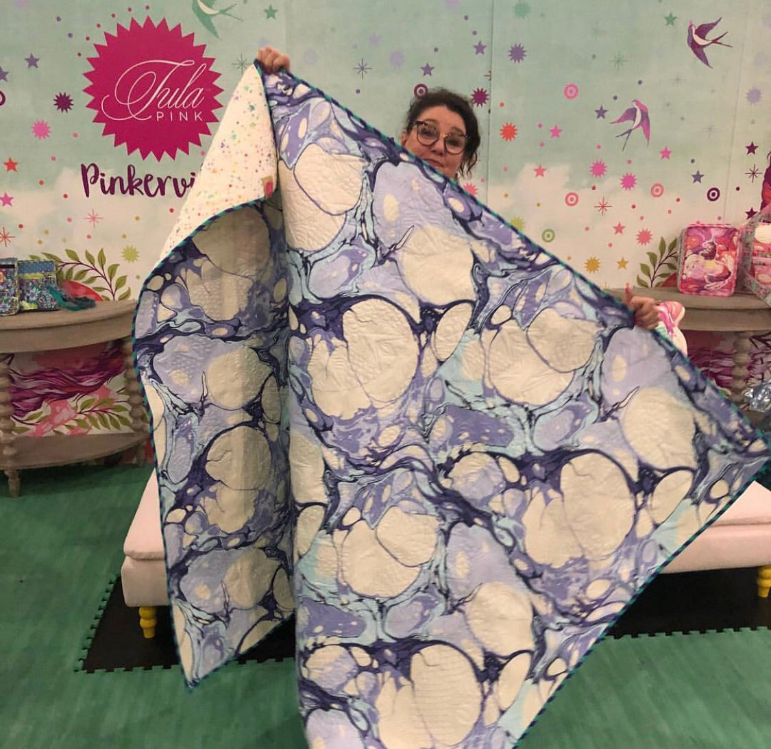 Tula Pink Pinkerville "Marble" Quilt Backings 108" x 108"