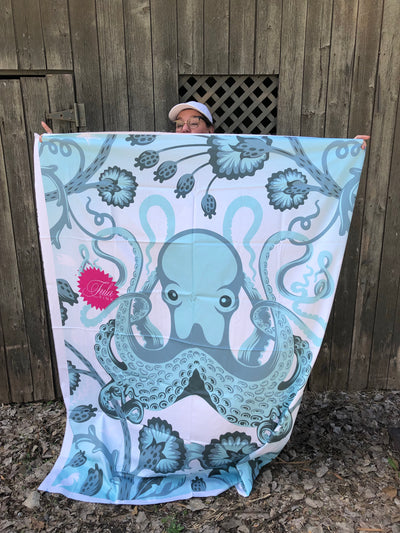 54" x 72" Tula Pink Salt Water Quilt Backing