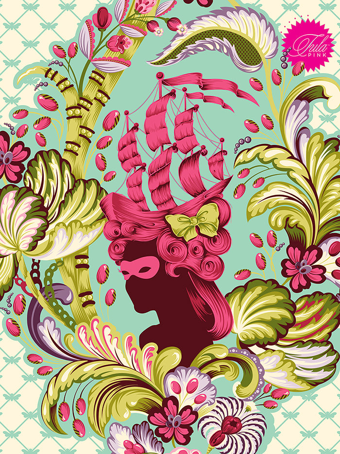 54" x 72" Tula Pink Parisville Quilt Backing